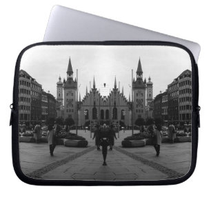 Vintage Germany Munich Church Marienplatz Case-Mat Laptop Sleeve