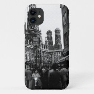 Vintage Germany Munich Frauenkirche Frauenplatz iPhone 11 Case