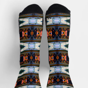 Vintage Germany Munich Station Marienplatz Socks