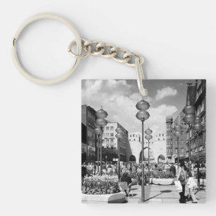 Vintage Germany Munich Towngate Karistor Key Ring