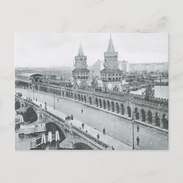 Vintage Germany, Oberbaumbrucke Postcard (Front)