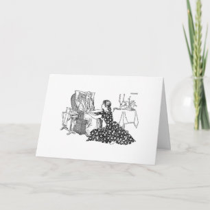 Vintage - Get Well with Chocolate Card