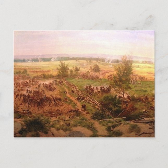 Vintage Gettysburg Cyclorama Paul Philippoteaux Postcard (Front)