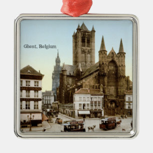 Vintage - Ghent, Belgium Metal Tree Decoration