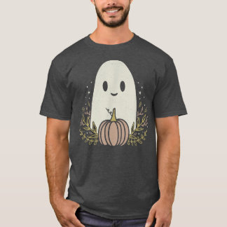 Vintage Ghost Autumn Fall Halloween 1852 T-Shirt