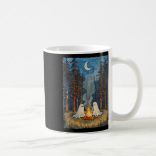 Vintage Ghost Campfire Camping Lover Forest Gothic Coffee Mug