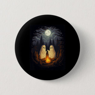 Vintage Ghost Camping Campfire Gothic Halloween Me 6 Cm Round Badge