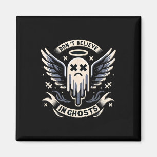 Vintage Ghost Design Cute Ghost Halloween Spooky S Magnet