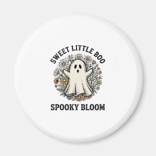 Vintage Ghost Floral Cute Halloween Boo Bouquet_1 Magnet