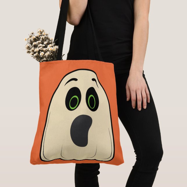 Vintage Ghost Tote Bag (Close Up)