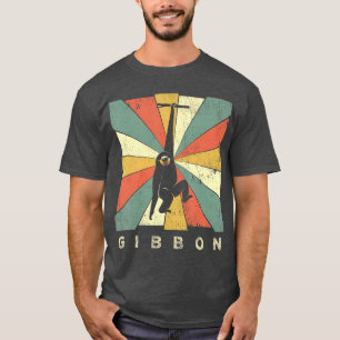 Vintage Gibbon Lover Retro Style Animal T-Shirt
