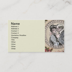 Vintage Gibson Girl Antique Love Wedding Valentine Business Card