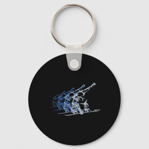 Vintage Gift For Snowboarder Wintersport Retro Sno Key Ring