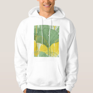 Vintage Ginkgo Biloba: Tropical Leaves Hoodie