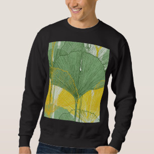 Vintage Ginkgo Biloba: Tropical Leaves Sweatshirt