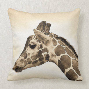 Vintage Giraffe Cushion