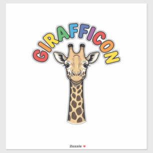 Vintage Giraffe Icon Cute Animal Shirt Design_1