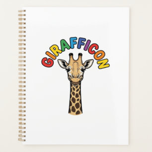 Vintage Giraffe Icon Cute Animal Shirt Design_1 Planner