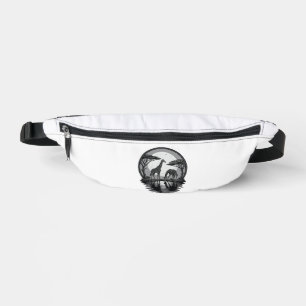 Vintage Giraffe Moon Silhouette Safari Vector Desi Bum Bags