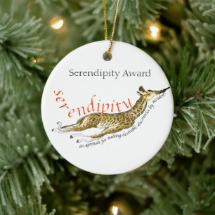 Vintage Giraffe Serendipity Award Ornaments