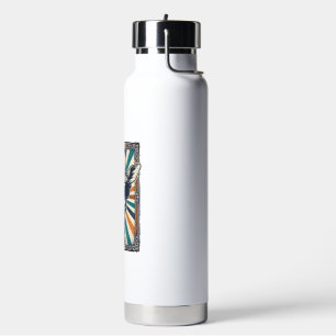 Vintage Giraffe Sunglasses Water Bottle
