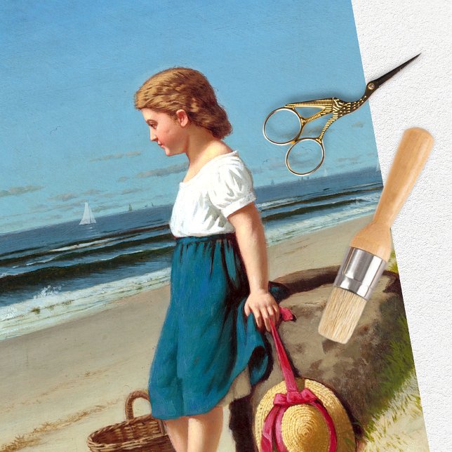 Vintage Girl Beach Tissue Paper (Creator Uploaded)