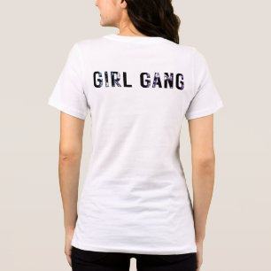 Vintage Girl Gang Retro Aesthetic Design Tri-Blend Shirt