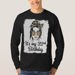 Vintage Girl It's My 32nd Birthday Happy To Me 32 T-Shirt