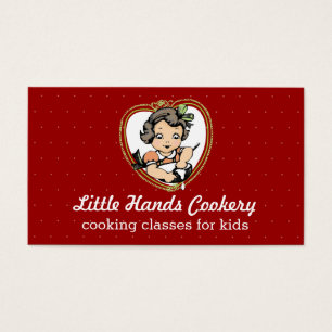 Vintage girl mixing bowl kids cooking classes