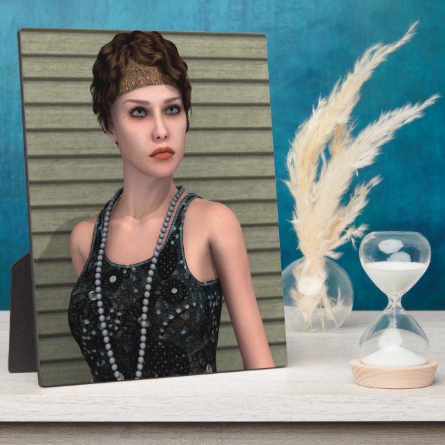 Vintage Girl Plaque (Side)