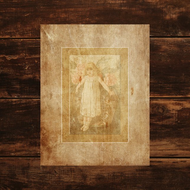 Vintage Girl Scrapbook Paper (Creator Uploaded)