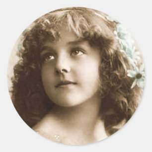 vintage Girl Sticker