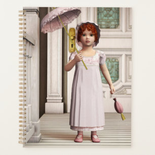 Vintage Girl - Sweet Retro Victorian Style Art Planner