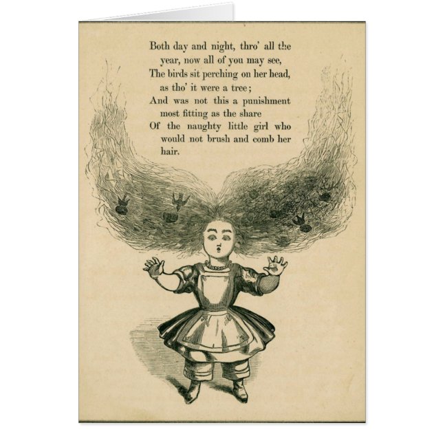 Vintage - Girl Who Wouldn't Brush Her Hair, (Front)