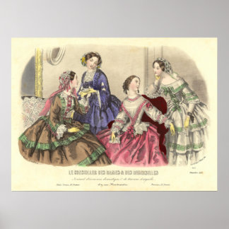 Vintage Girlfriends by Anais Toudouze Poster