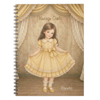 Vintage Girls Notebook with Brenda