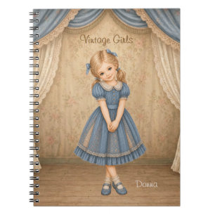 Vintage Girls Notebook with Donna - Sweet Shy