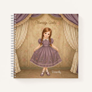 Vintage Girls Notebook with Dorothy