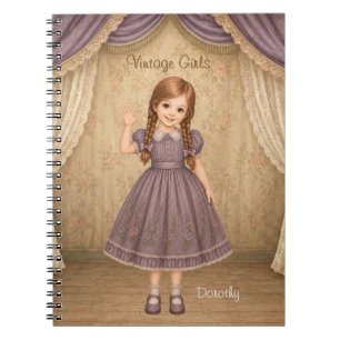 Vintage Girls Notebook with Dorothy - Hello Wave