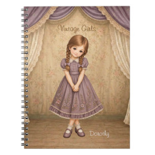 Vintage Girls Notebook with Dorothy - Sweet Shy