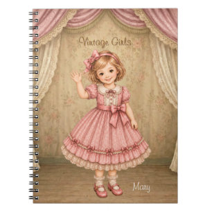 Vintage Girls Notebook with Mary - Hello Wave