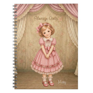 Vintage Girls Notebook with Mary - Sweet Shy
