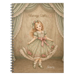 Vintage Girls Notebook with Nancy