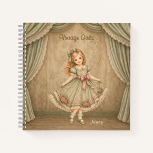 Vintage Girls Notebook with Nancy