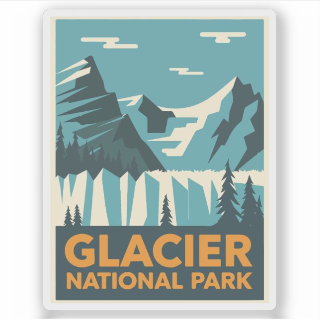 Vintage Glacier National Park (Front)