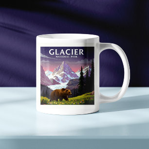 Vintage Glacier National Park Coffee Mug