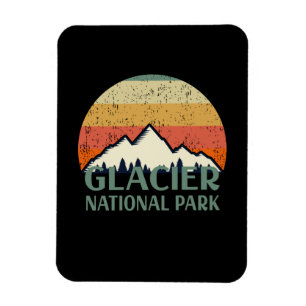 Vintage Glacier National Park Magnet