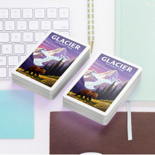 Vintage Glacier National Park Playing Cards