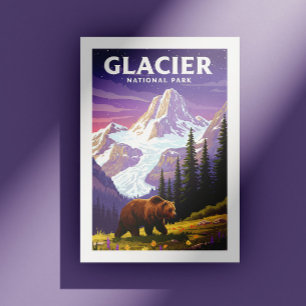 Vintage Glacier National Park Postcard