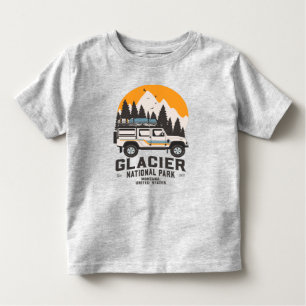 Vintage Glacier National Park Road Trip Montana To Toddler T-Shirt